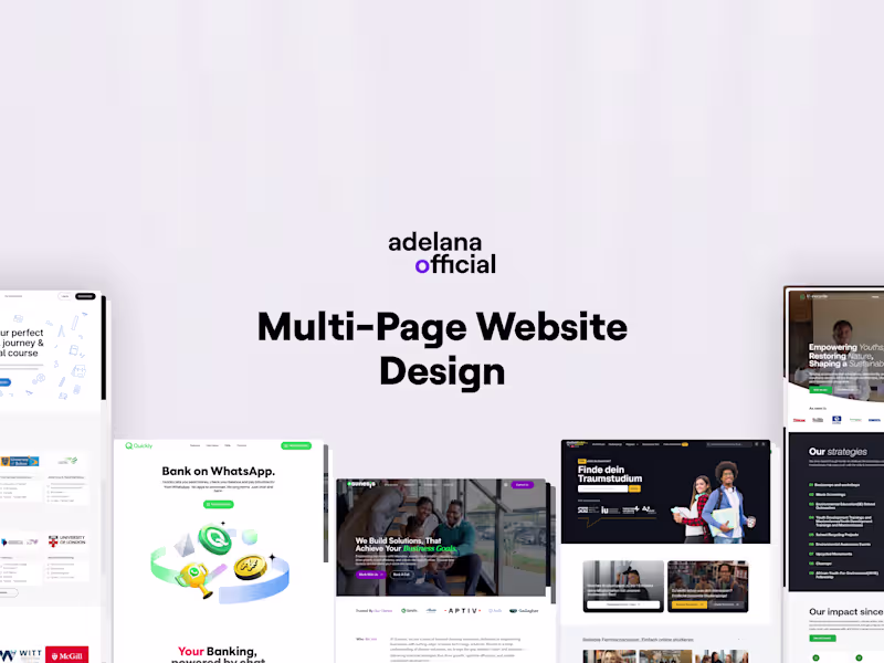 Cover image for Multi-Page Website Design