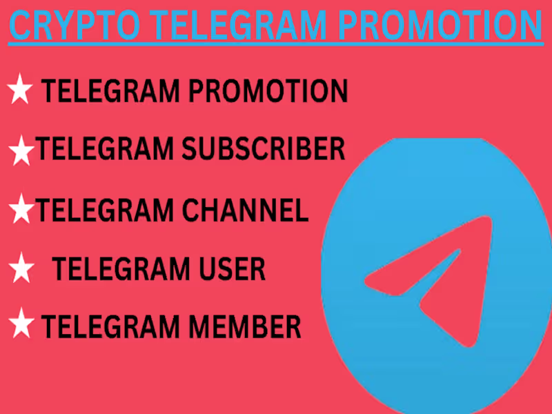Cover image for grow crypto telegram promotion telegram subscriber, telegram use
