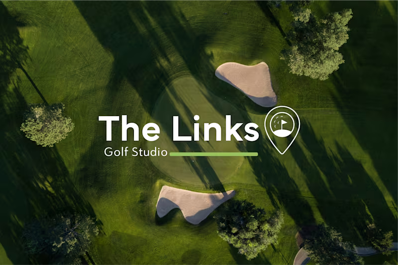 Cover image for The Links Golf Studio -Visual Identity and Branding Project