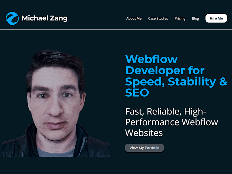 Cover image for Portfolio Website – Webflow Developer, SEO & Website Performance