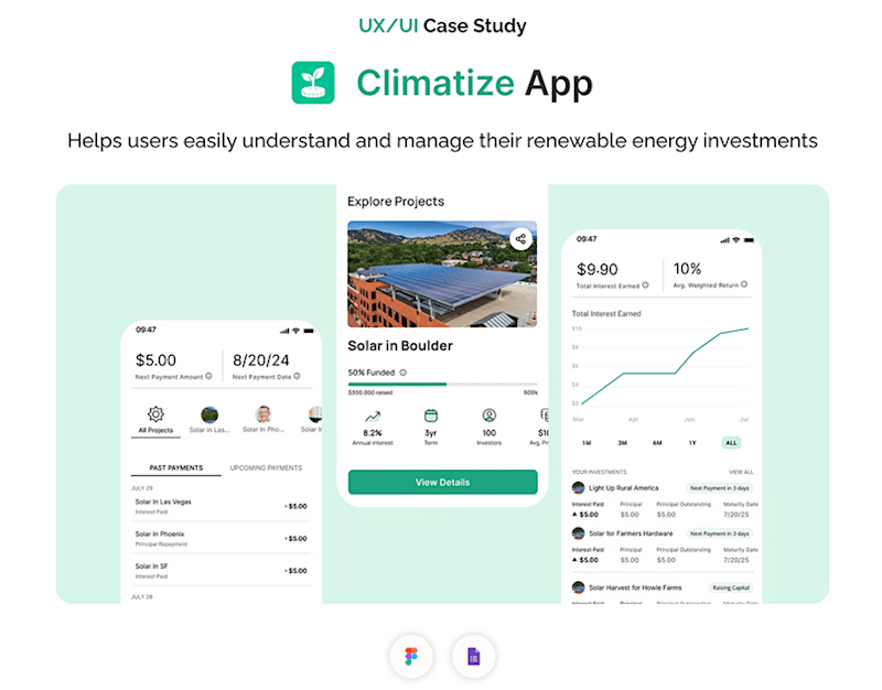 Cover image for Climatize App UX Case Study :: Behance