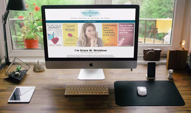 Cover image for Author & coach WordPress design & development