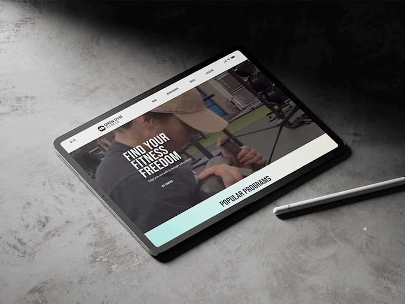 Cover image for Landing Page Design - Open Gym Fitness