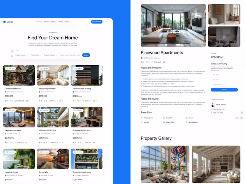 Cover image for Real State Website