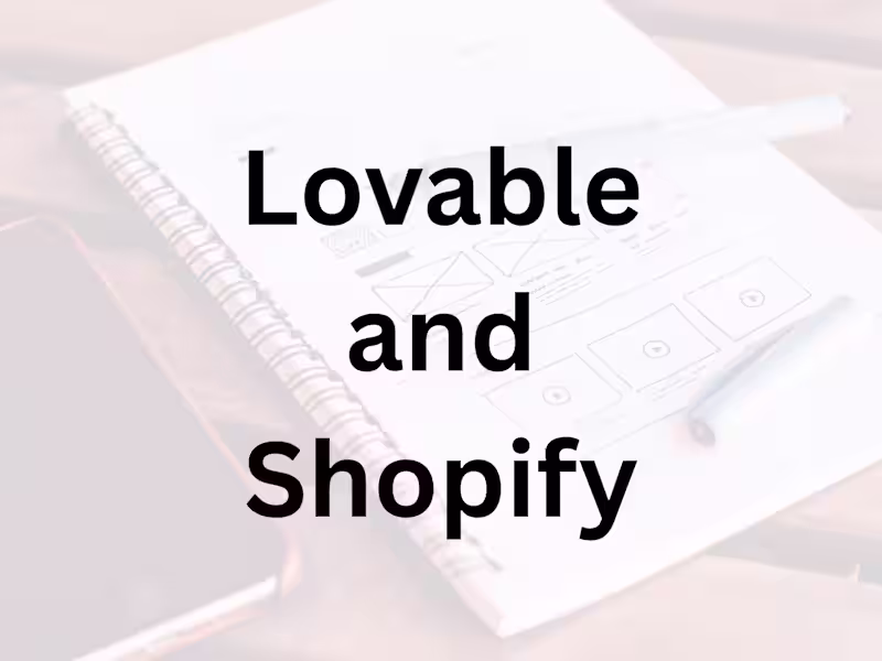 Cover image for Lovable and Shopify