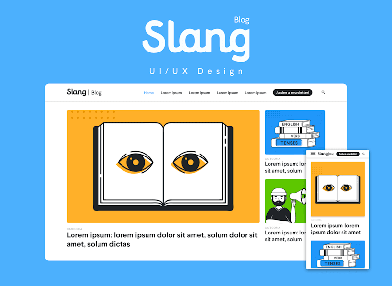 Cover image for Slang Blog | UI/UX Design