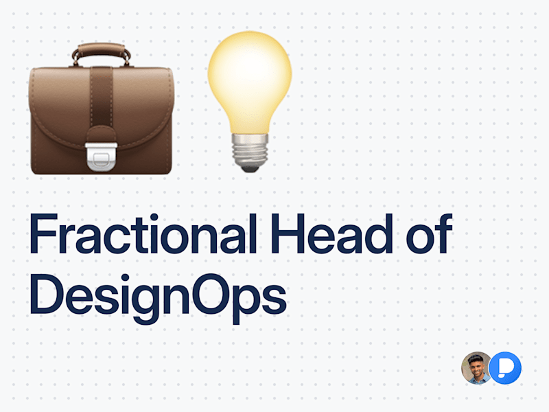 Cover image for Fractional Head of DesignOps