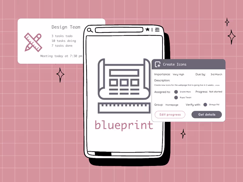 Cover image for Blueprint: A co-working productivity application
