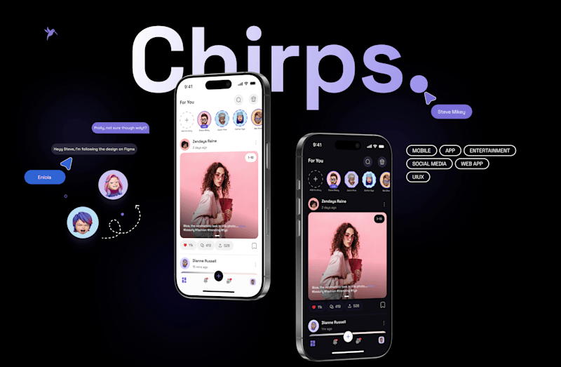 Cover image for Chirps App UIUX
