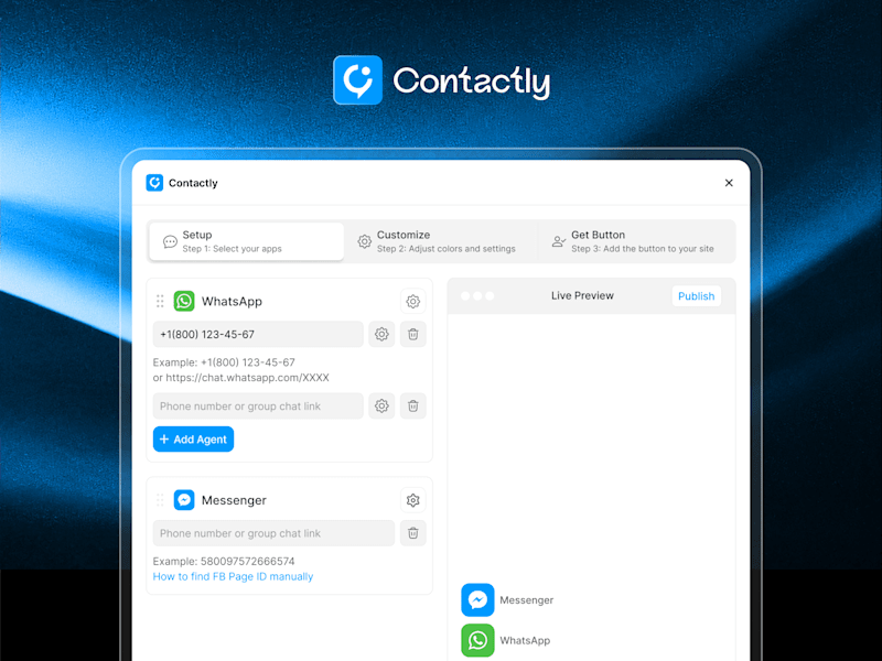 Cover image for Contactly : WhatsApp and Facebook Business Connect Framer Plugin