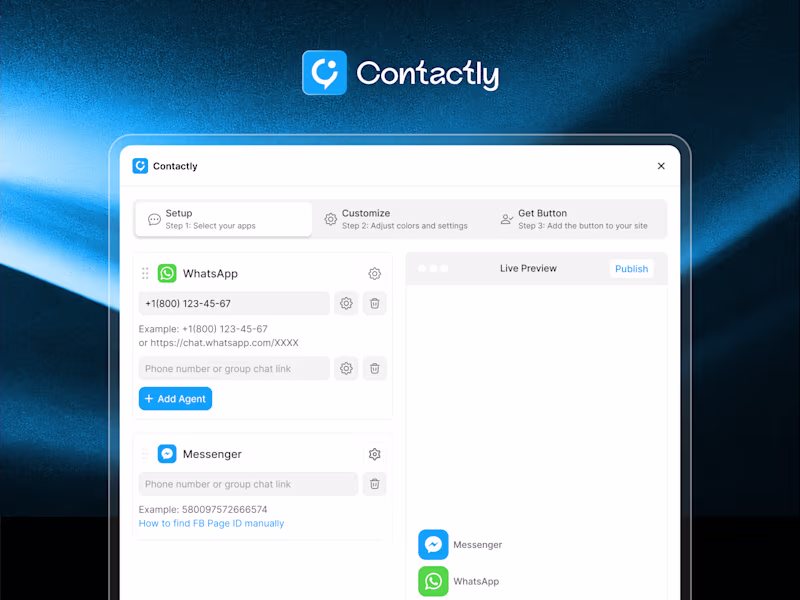 Cover image for Contactly : WhatsApp and Facebook Business Connect Framer Plugin