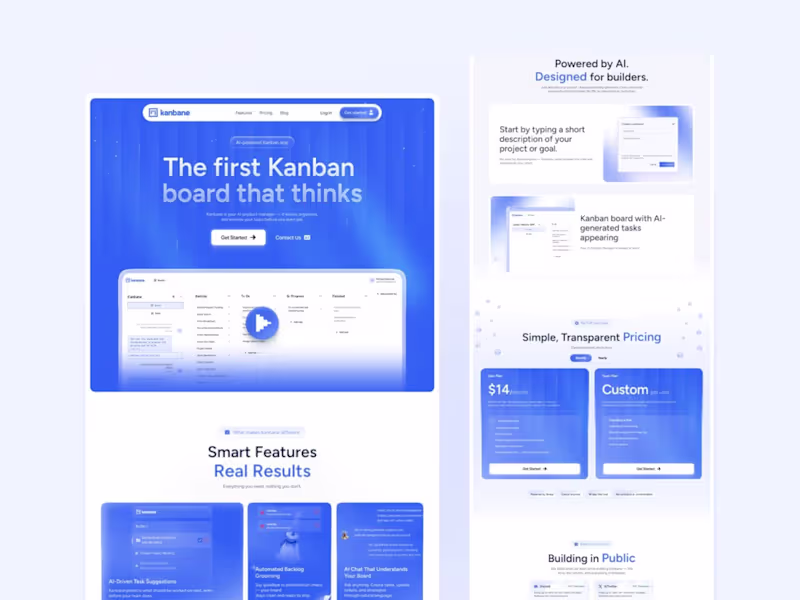 Cover image for Kanbane - Website design and development