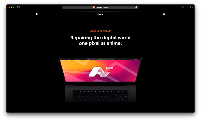 Cover image for AviCorp Landing page