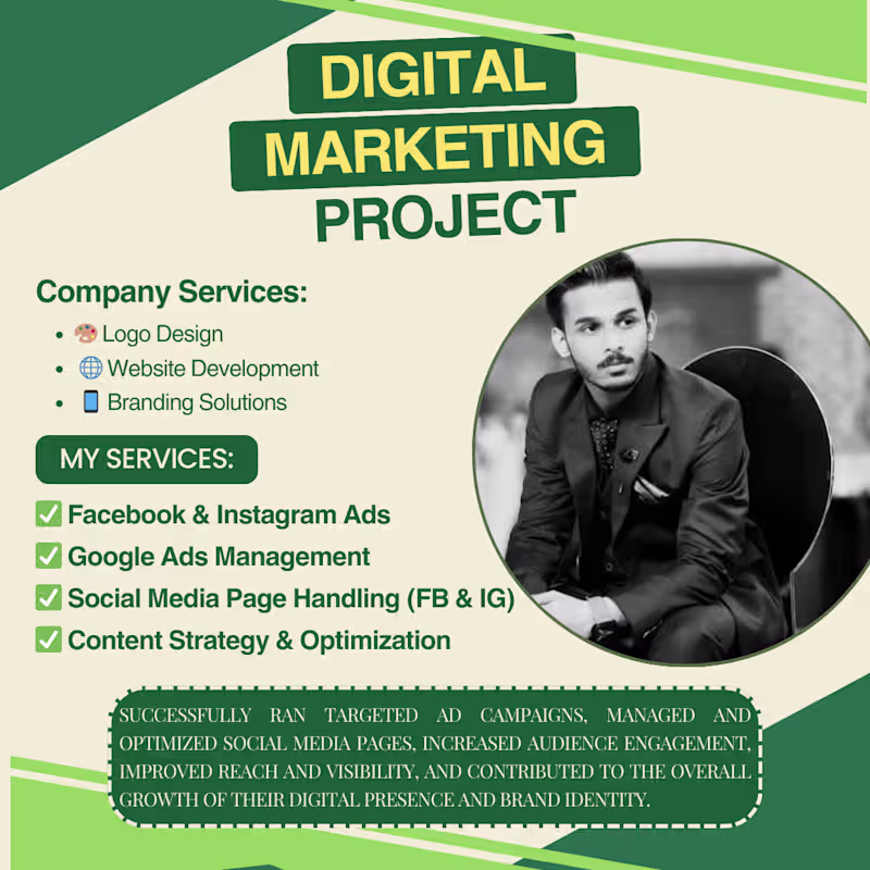 Cover image for Digital Marketing Project