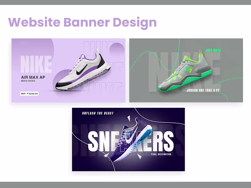 Cover image for I will design a professional website banner