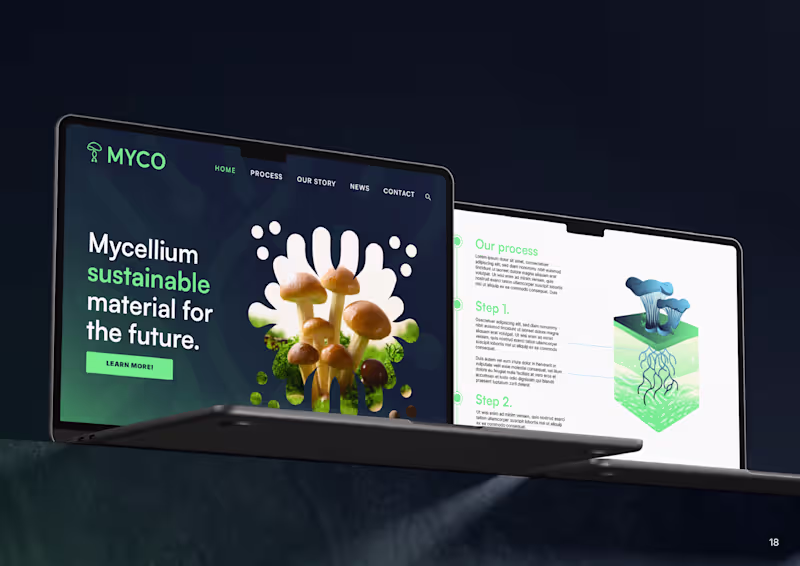 Cover image for Myco-Minimalist, Corporate Brand Identity