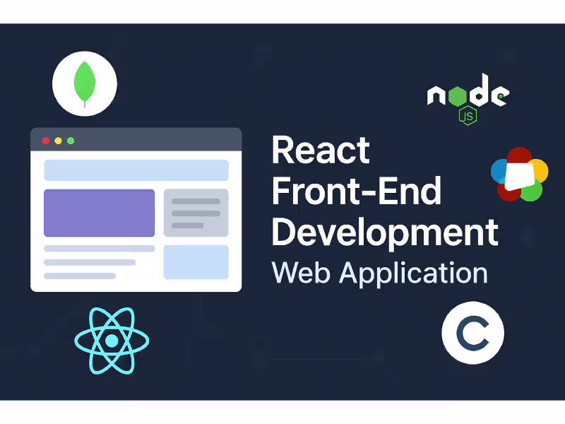 Cover image for React Frontend Web App – Responsive & Clean UI