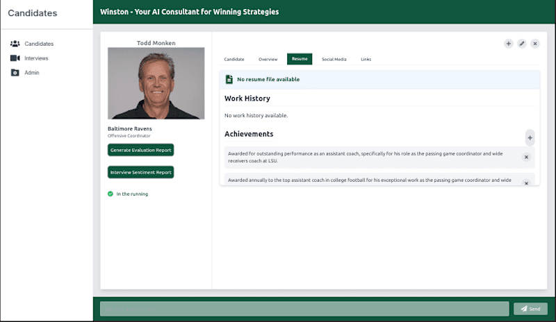 Cover image for AI-Powered Candidate Evaluation Platform for Sports Management