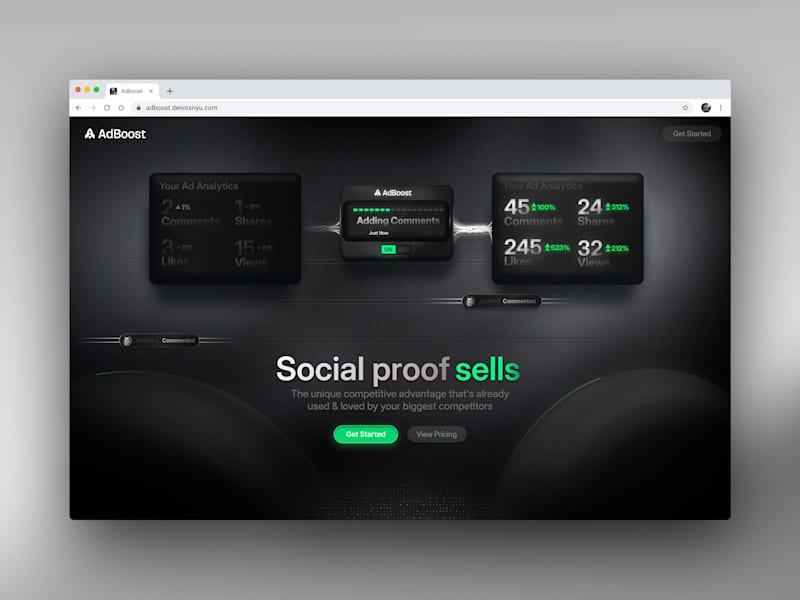 Cover image for AdBoost Site Design