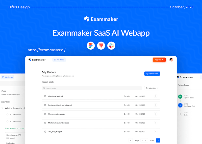 Cover image for Exammaker - Exam questions generator AI SaaS | Webapp