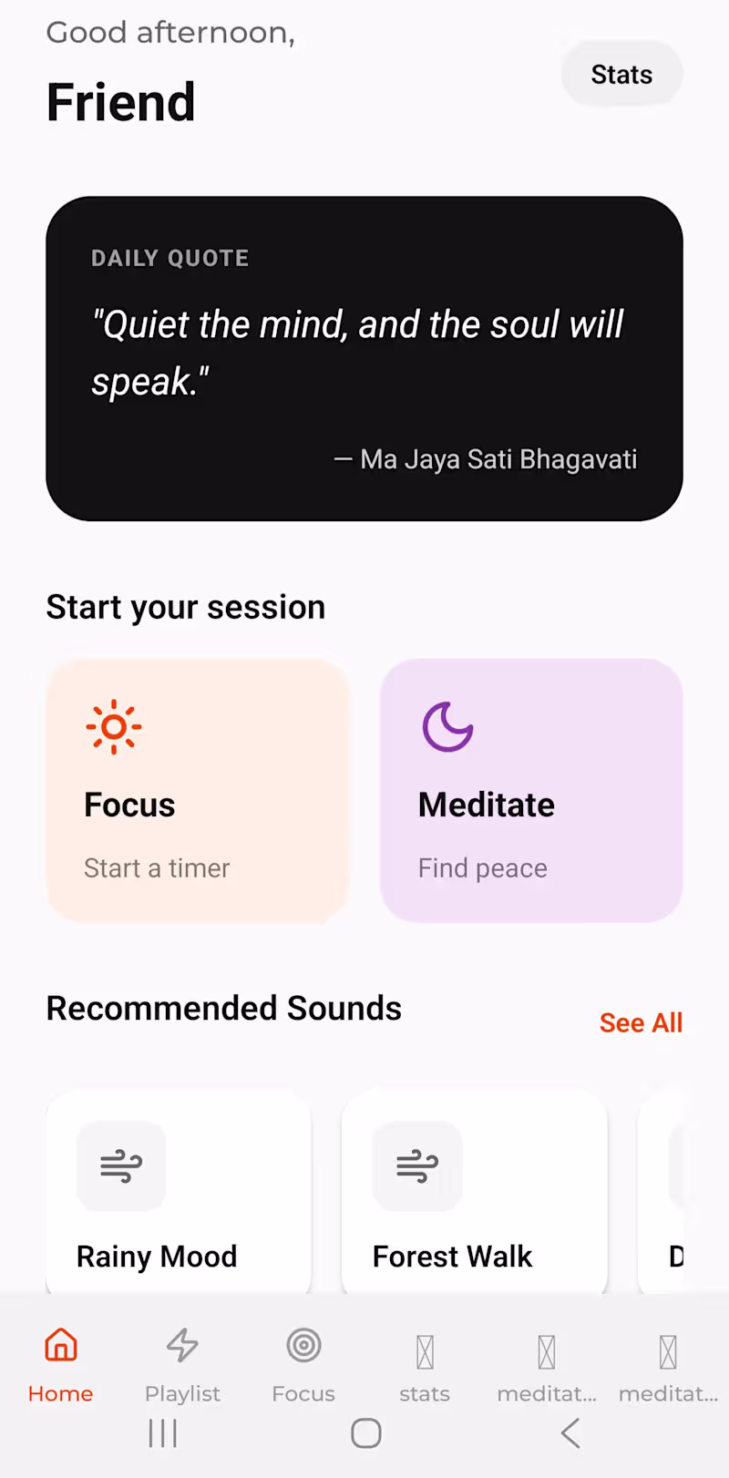 Cover image for A focused attention meditation experience designed to train ...