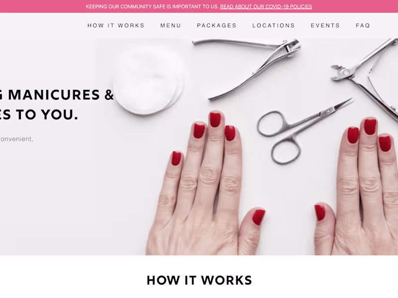 Cover image for Piers Laine - In-Home Manicure & Pedicure Services
