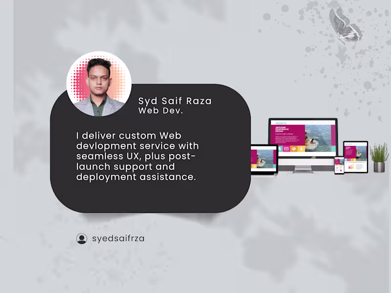 Cover image for Responsive & 3D Website Devlopment