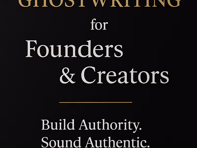 Cover image for Ghostwriting for Founders & Creators