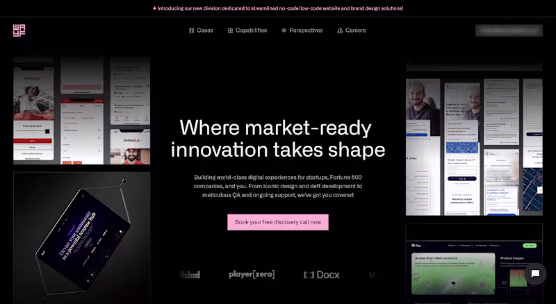 Cover image for WAYF - Strategic tech & design partners to progressive brands.