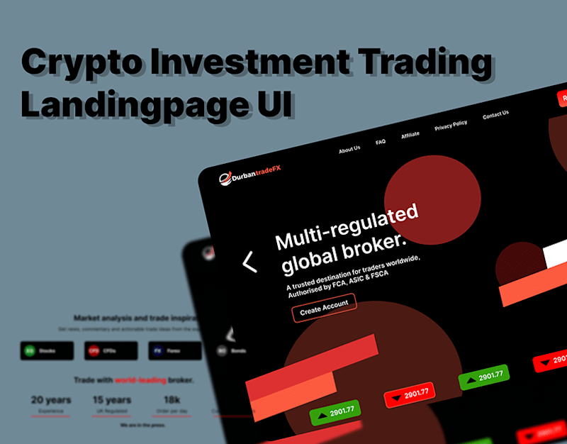 Cover image for A Trading Site Landing Page (1) | Images :: Behance