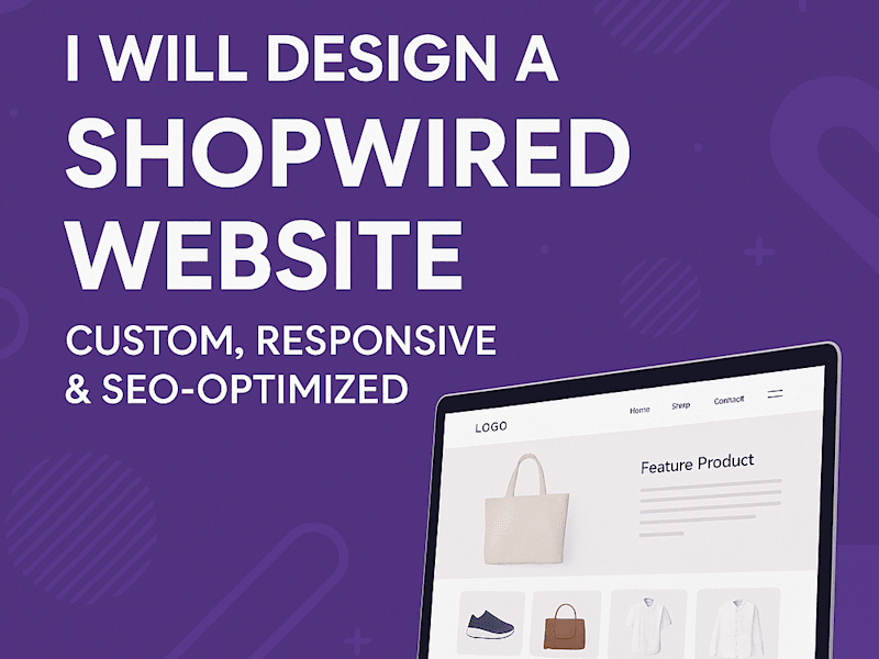 Cover image for I will build ShopWired ecommerce online store with design & SEO 