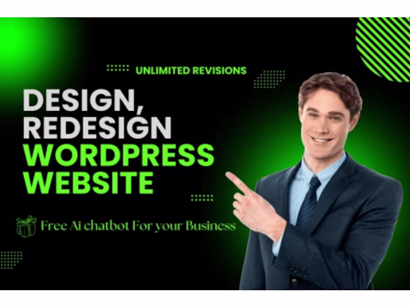 Cover image for I will create  business wordpress website with ai bot