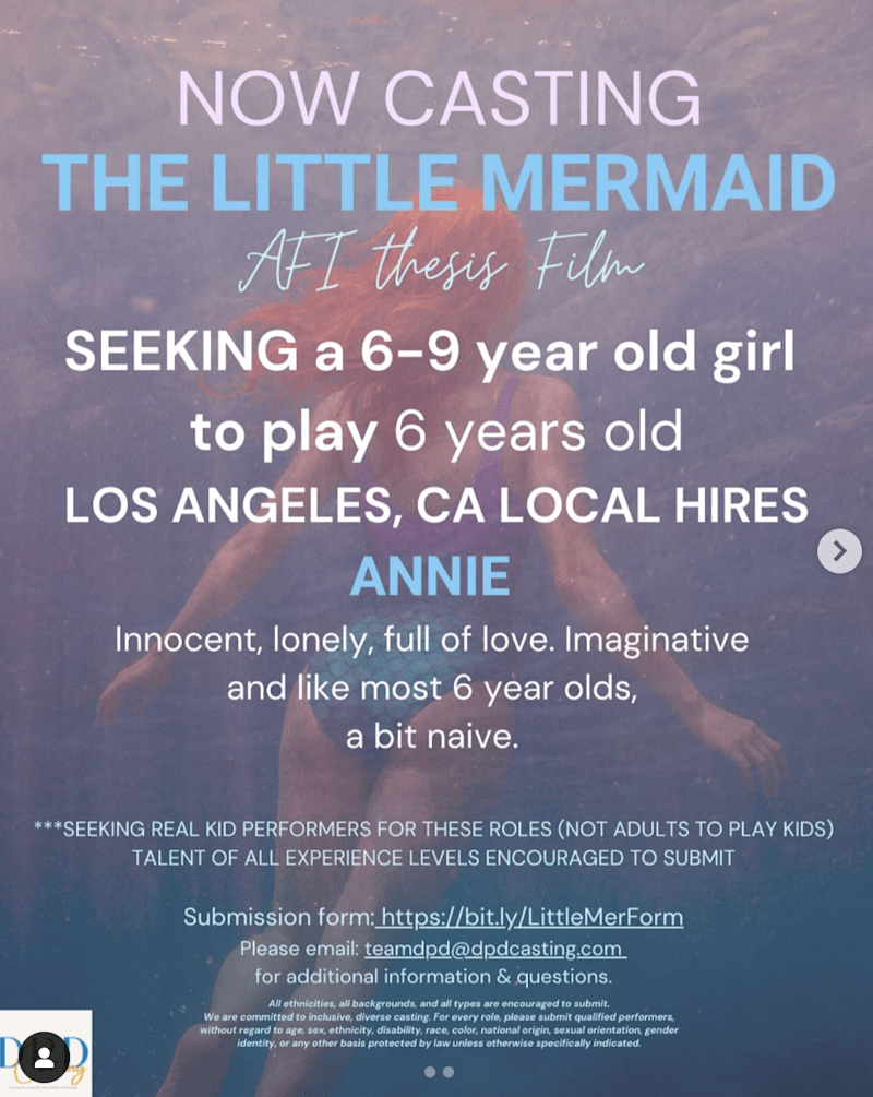 Cover image for The Little Mermaid film poster