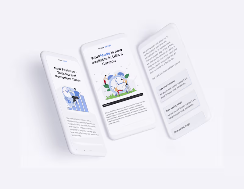 Cover image for Email Newsletter Design for WorkMode