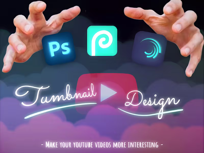 Cover image for Youtube thumbnail design for all video sorts