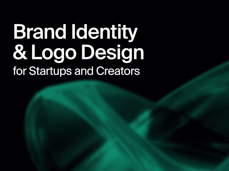 Cover image for Custom Logo & Brand Identity Design for Startups and Creators
