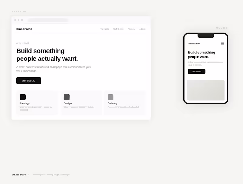 Cover image for Homepage & Landing Page Redesign