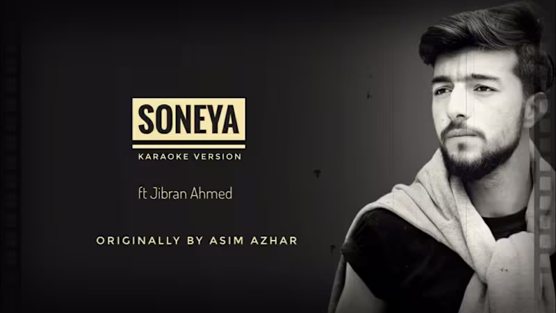 Cover image for Soneya | Karaoke version | ft Jibran Ahmed - YouTube