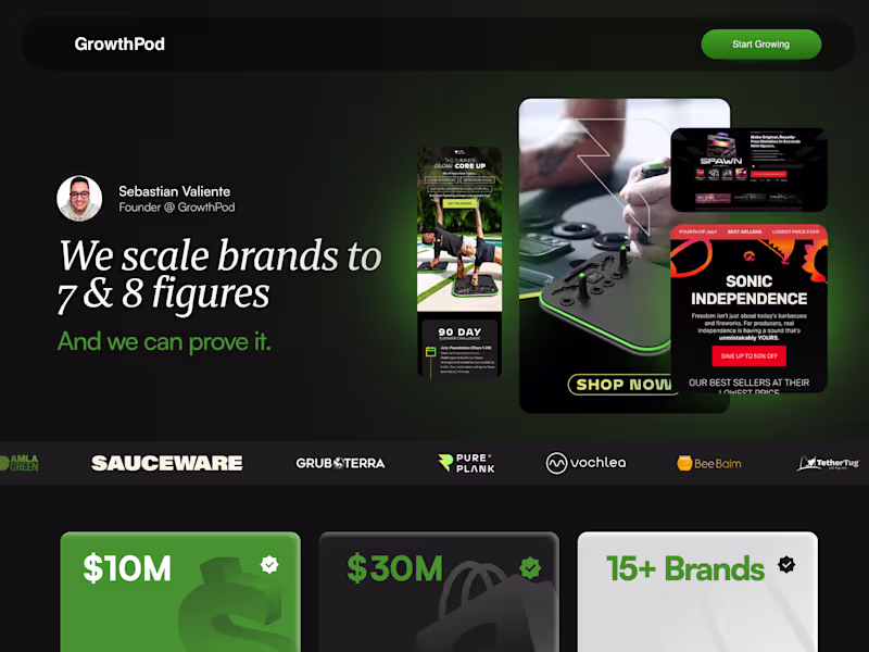 Cover image for Website Design for GrowthPod