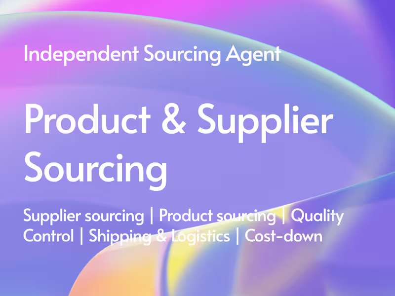 Cover image for Product/Supplier Sourcing In China