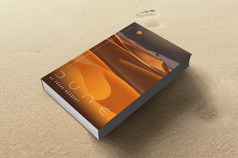 Cover image for UNIQUEAMON SF NOVELS DUNE BOOK COVER DESIGN :: Behance
