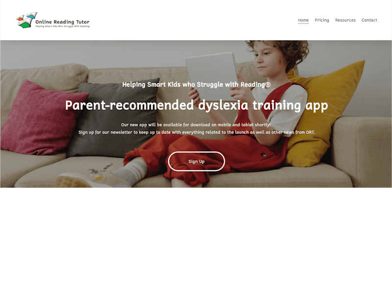 Cover image for Online Reading Tutor - Dyslexia Training App