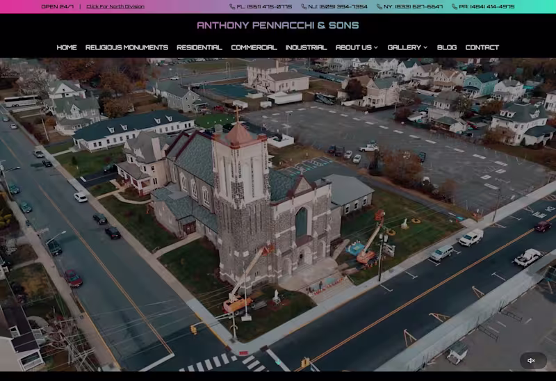 Cover image for Historic Masonry & Restoration Website