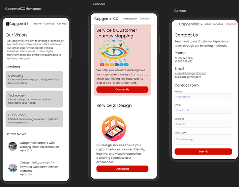 Cover image for capgemini_chat_app :: Behance