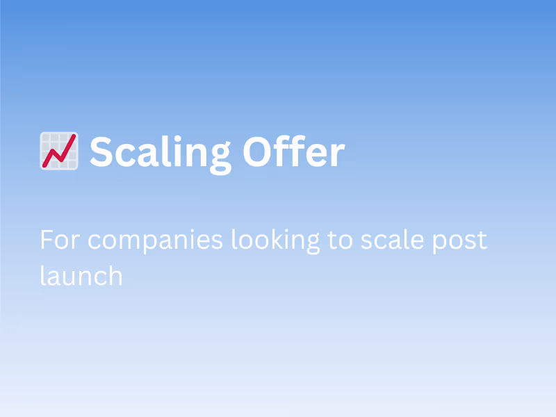 Cover image for 📈 I will act as your right hand man and scale your project