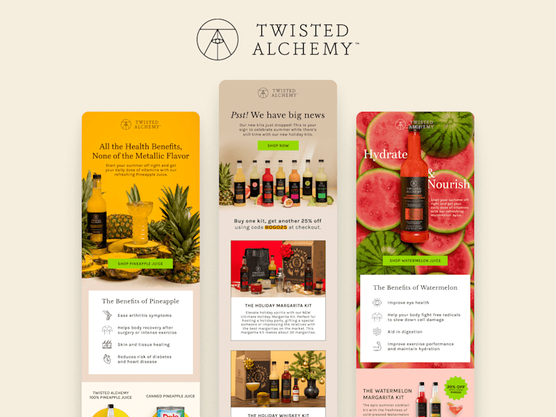 Cover image for Twisted Alchemy Email Design