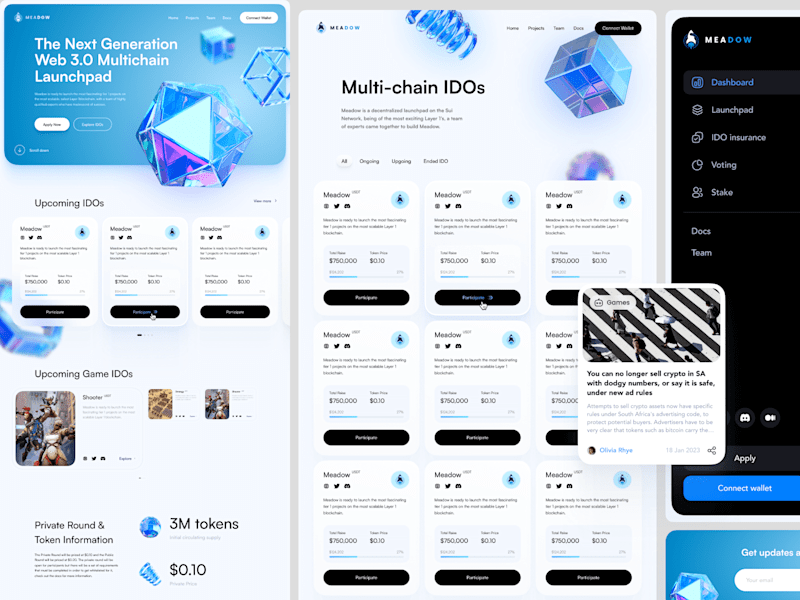 Cover image for Multichain Web3 Projects Crypto Launchpad