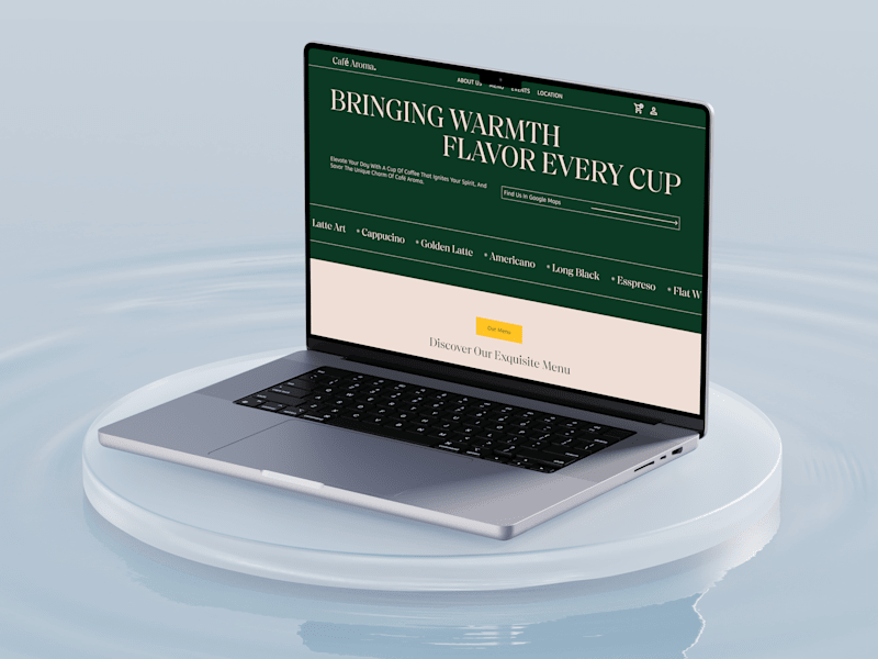 Cover image for landing Page Café Aroma