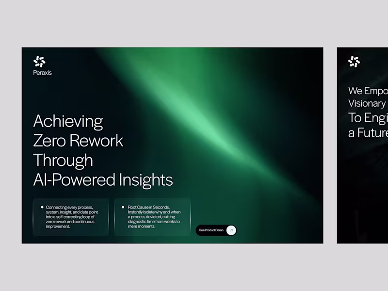 Cover image for Peraxis AI - SaaS Pitch Deck Presentation Design