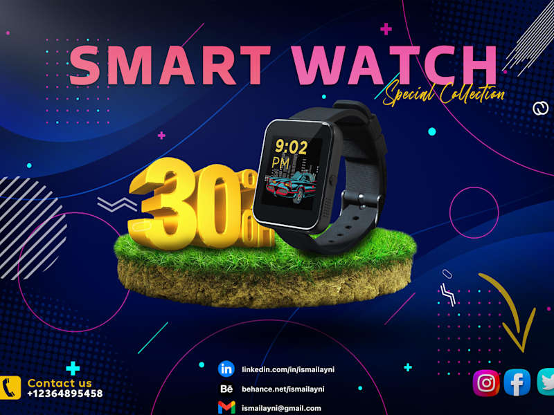 Cover image for Smart Watch Social Media Design